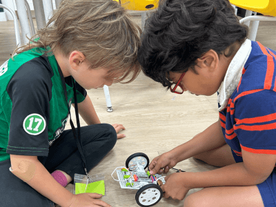 Coding Space Campers Building a Self-Driving Car